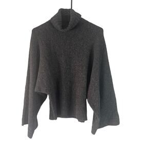 GAP Women's Size Small Grey 60% Lambs' Wool Turtle Neck Sweater